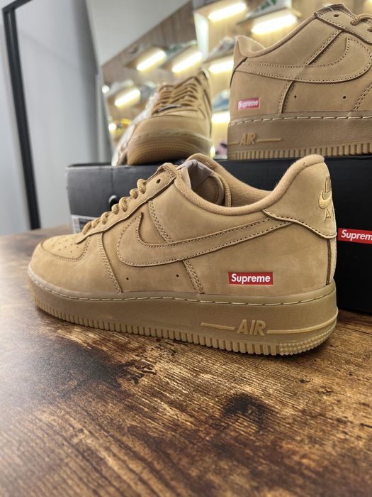 Кросівки Nike Air Force 1 Low x Supreme Beige
