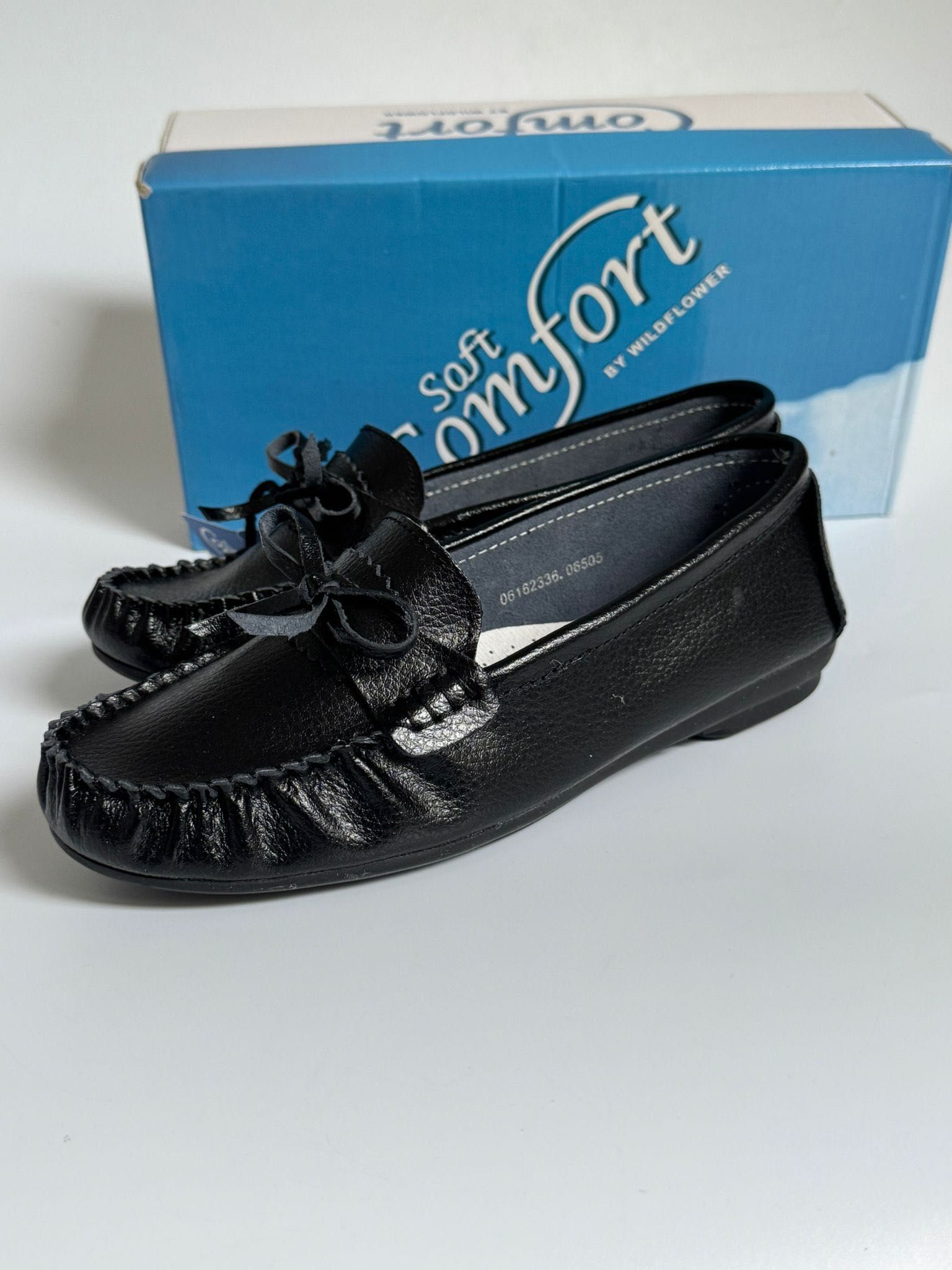 Nowe damskie mokasyny SOFT COMFORT czarne 38