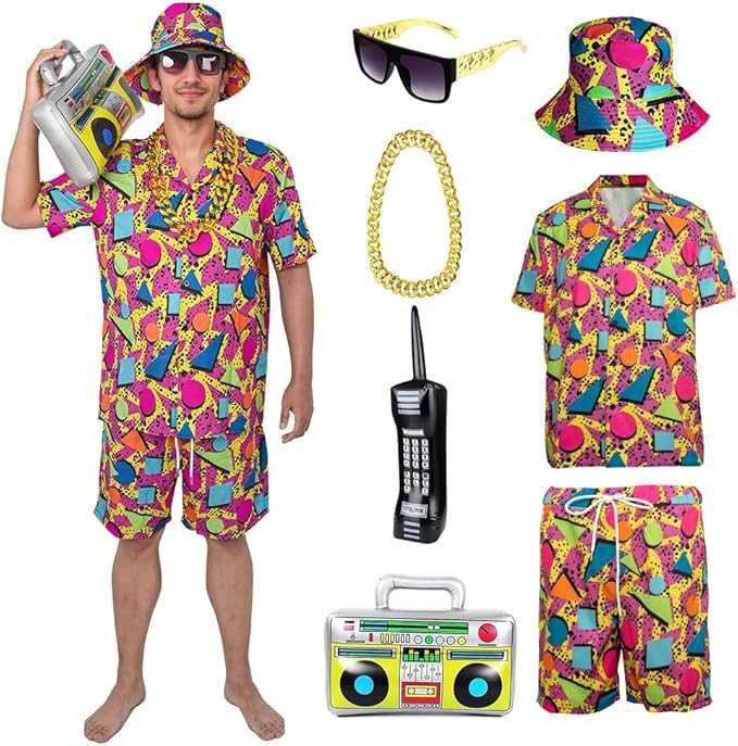 Kostium disco lata 80 90 dodatki retro