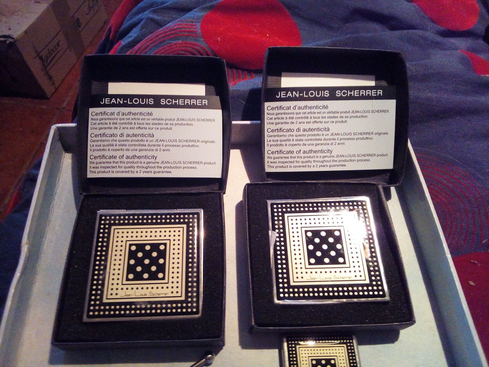 Conjunto de 2 Espelhos de Maquilhagem