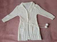 Sweter ażurowy r. 128 cm