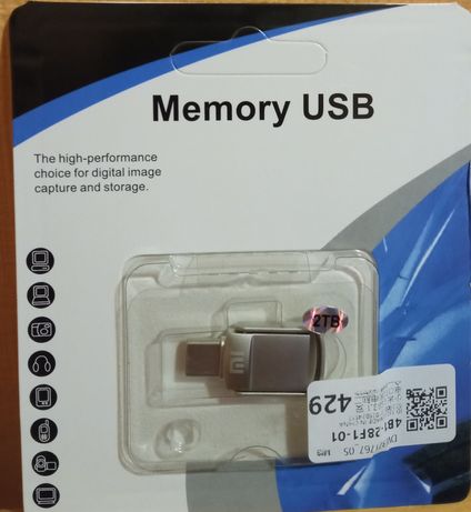 USB накопитель флешка Xiaomi 2 tb Реальный объем