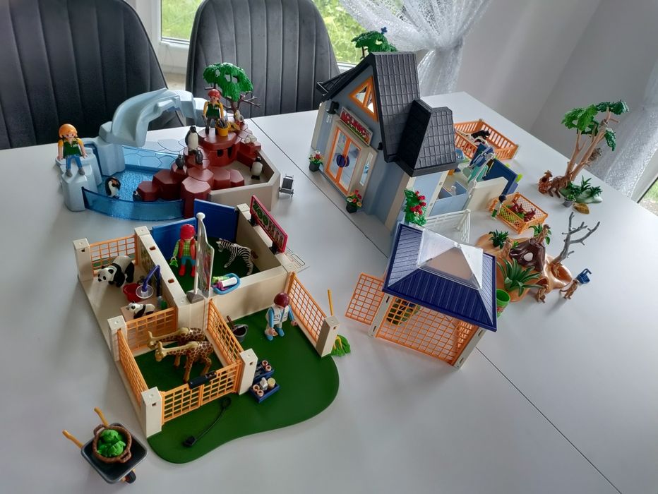 Mega paka Playmobil 6 zestawów weterynarz zoo lecznica klinika