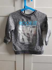 bluza H&M HM szara z motywem Nowy Jork rozmiar 92