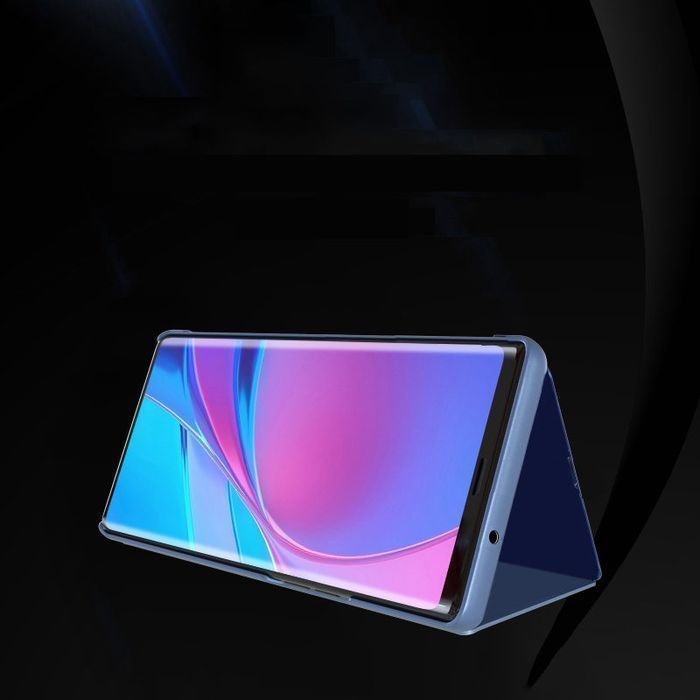 Clear View Case Futerał Etui Z Klapką Samsung Galaxy A22 5G Czarny