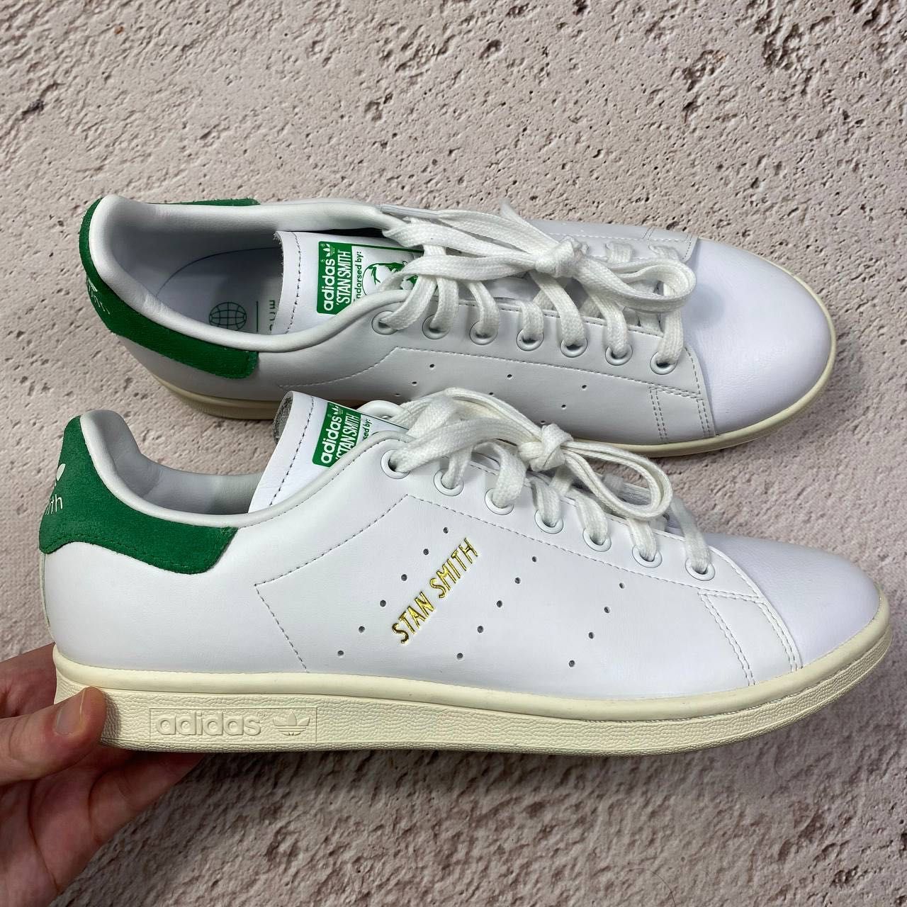 43 44.5 оригінал нові шкіряні чоловічі кеди adidas stan smith leather
