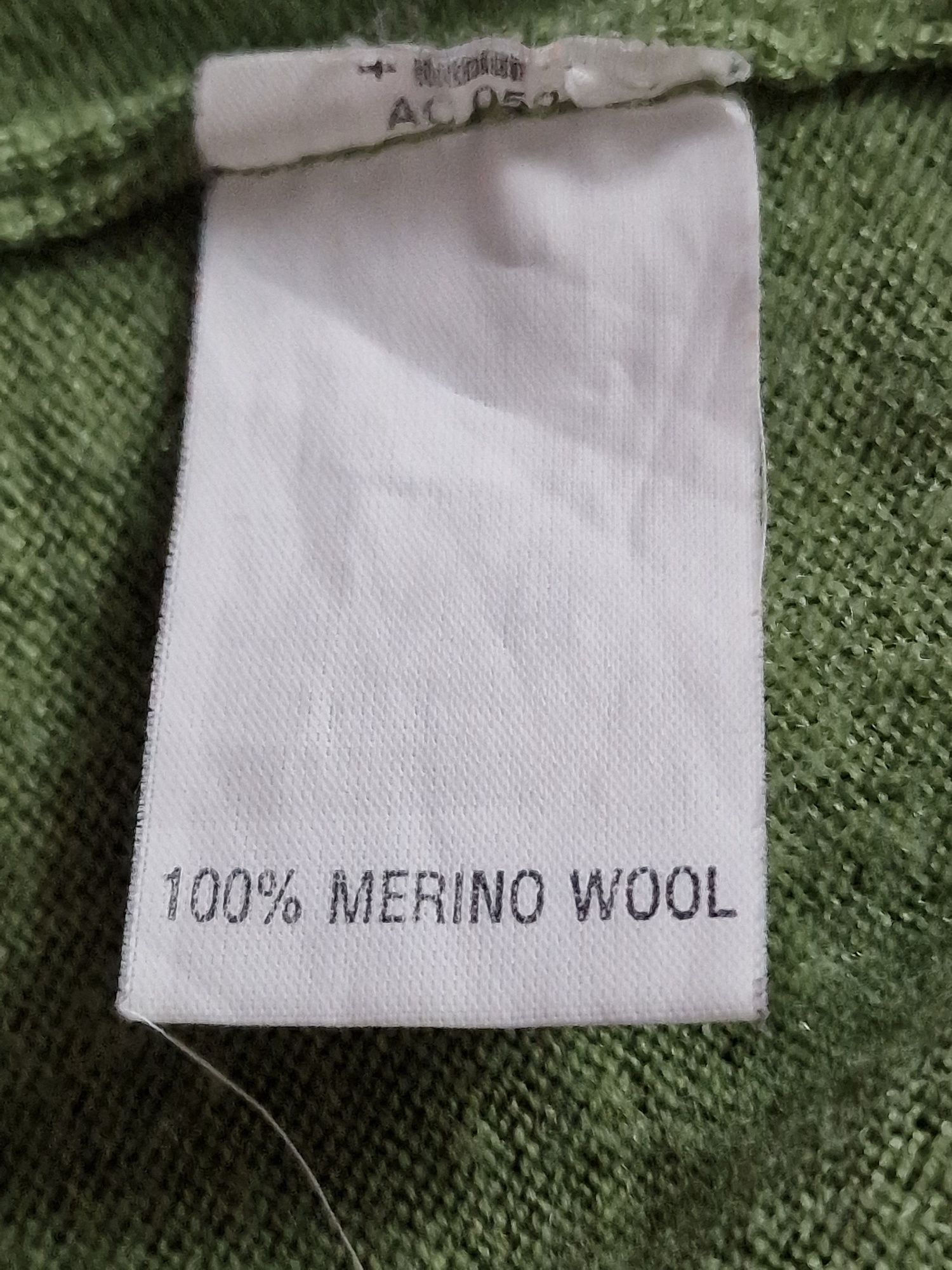 Sweter XXL Racing Green 100% merino wool zielony