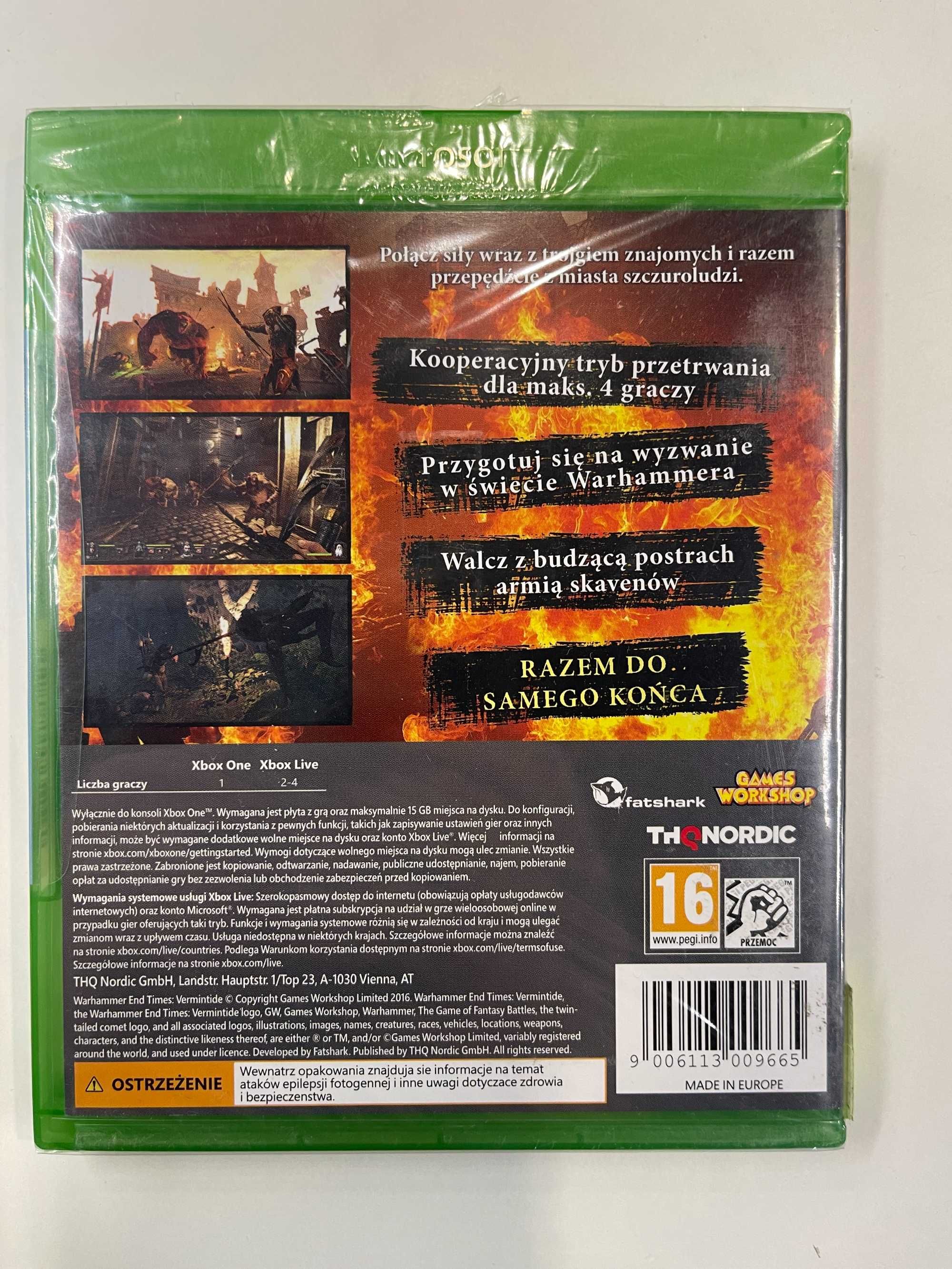 Warhammer The End Times Vermintide Xbox One Nowa