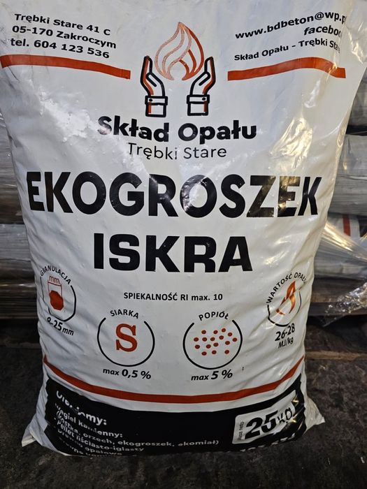 Ekogrosze, Groszek, Węgiel, Pellet Olczyk