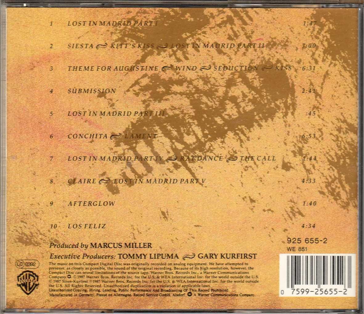 CD Miles Davis / Marcus Miller - Music From Siesta