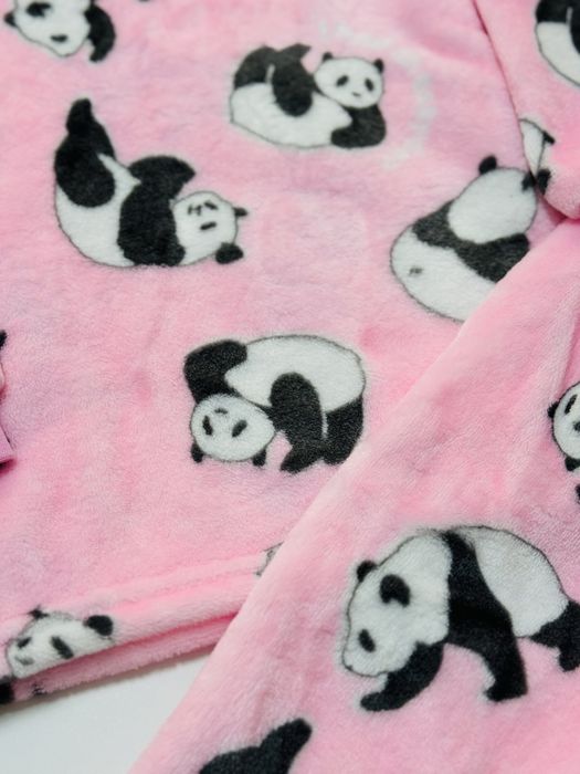 Тепла махрова піжама для дівчинки Плюшева піжама