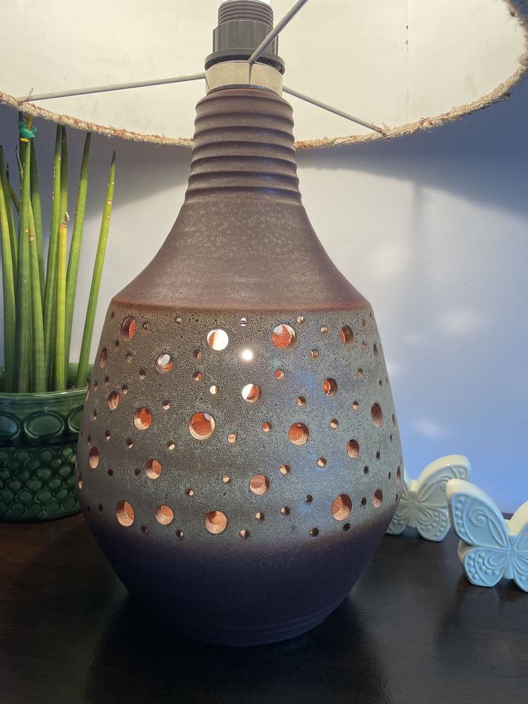 Duża,ceramiczna lampa Fat Lava,Niemcy lata ’70