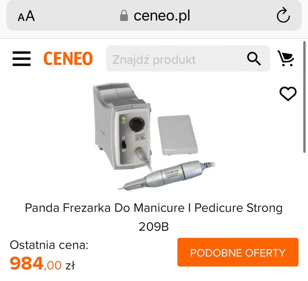 Panda Frezarka Do Manicure I Pedicure Strong
209B