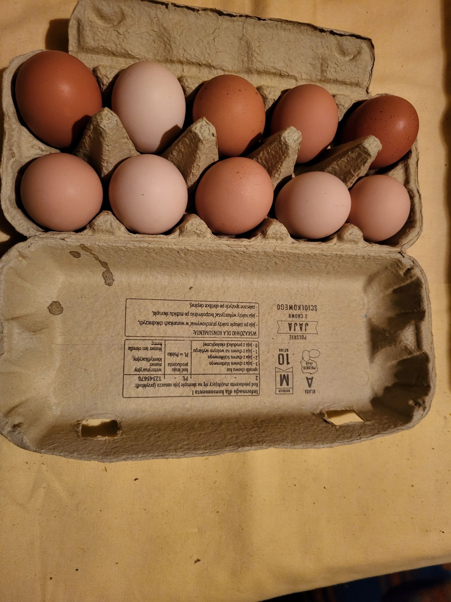 Prawdziwe wiejskie jajka z dowozem