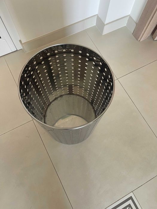 Cesta de Roupa Série Basket Inox/brilhante