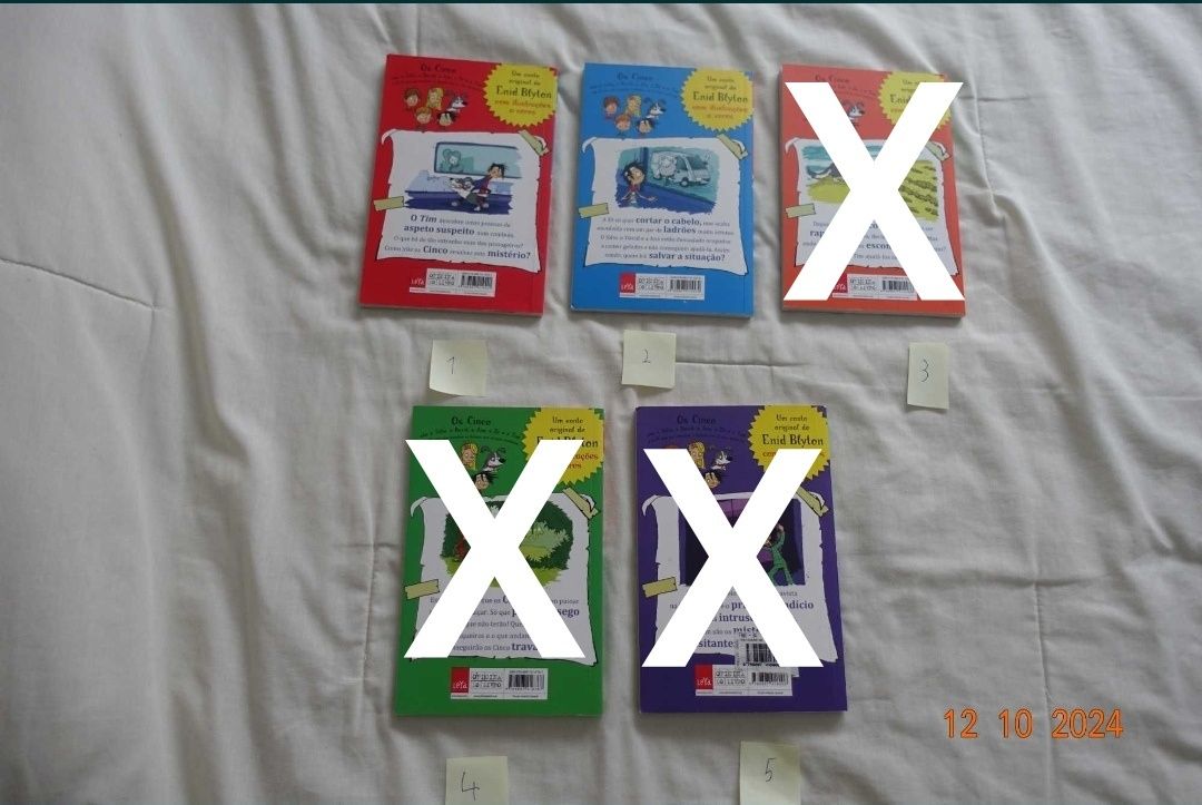 Livros "Os mini Cinco"