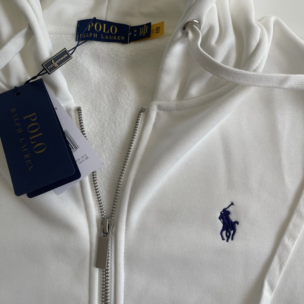 Casaco com fecho branco Polo Ralph Lauren com Fatura