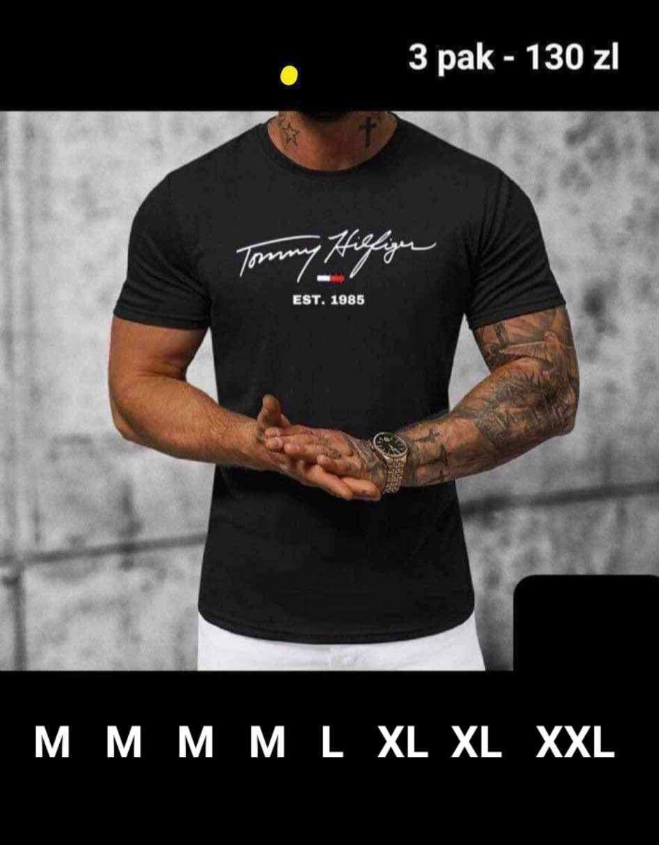 Nowe koszulki Męskie 3szt.M L XL XXL różne modele
