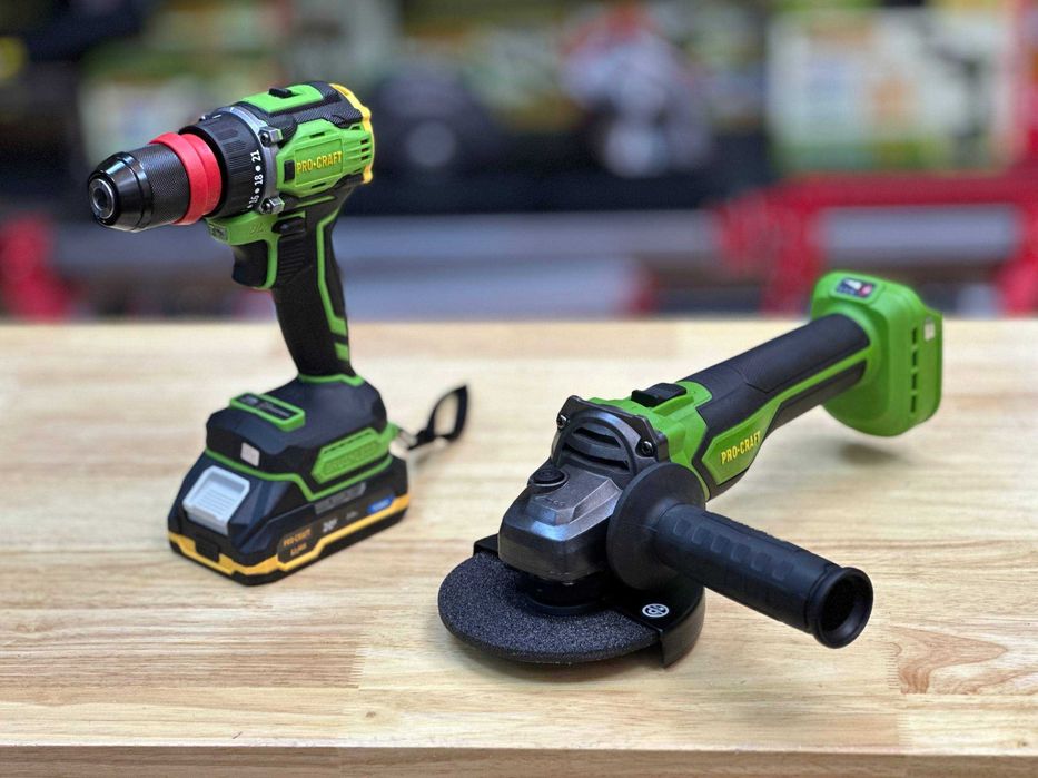 Шуруповерт Procraft  +Болгарка  Бесщеточные, +Акб и Зарядка + Гарантия