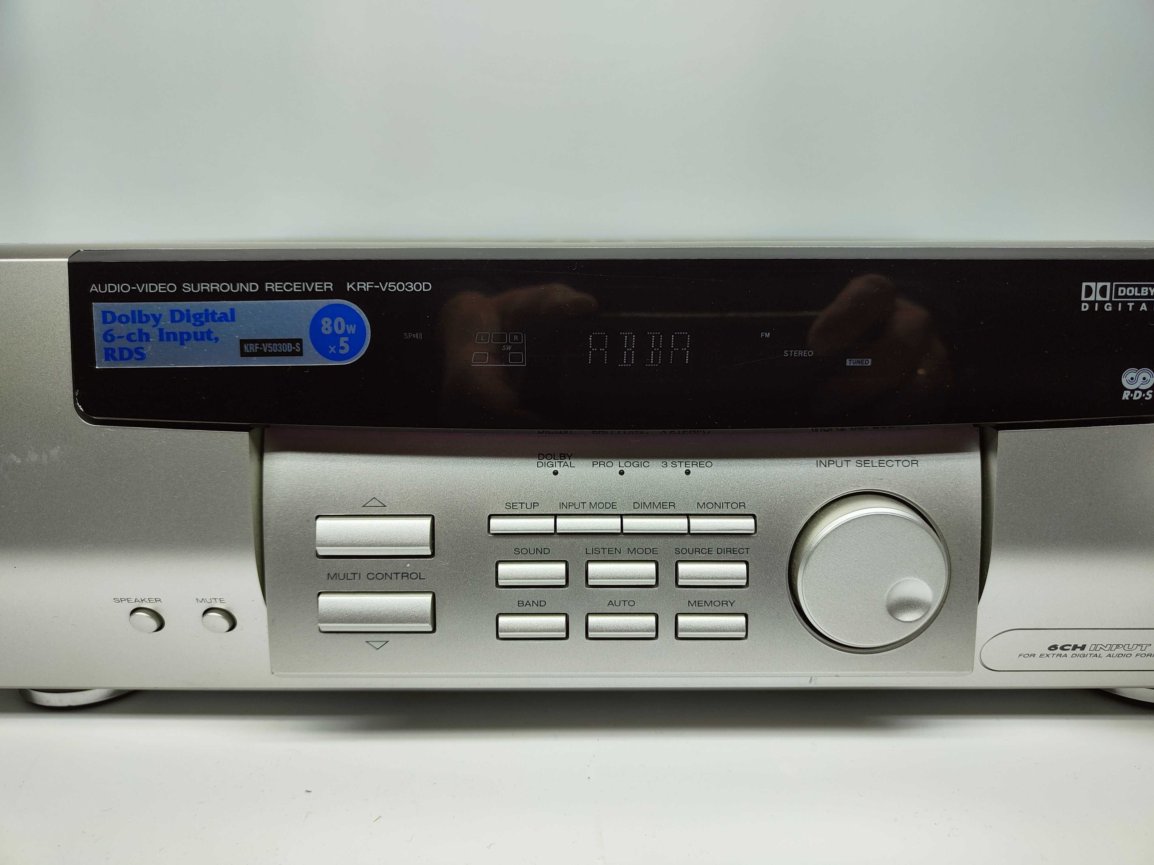Amplituner KENWOOD KRF-V5030D 5.1 Dolby Digital srebrny