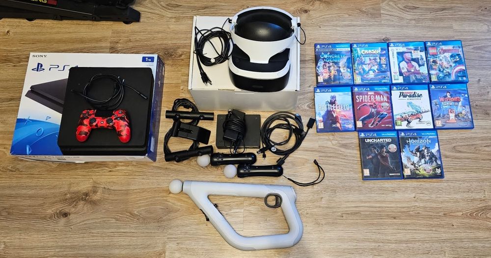 Zestaw Playstation 4 1TB Gogle VR Sony 3D VR Aim