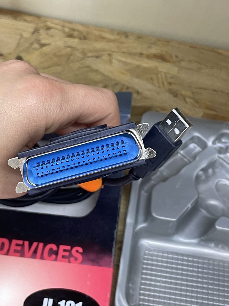 Кабель шнур для принтера LPT USB адаптер від компʼютера до принтера
