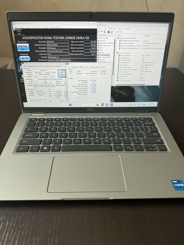 Dell latitude 5420 14“/ i5-1145G7/ 16GB/ 2TB SSD/ Batter.28%