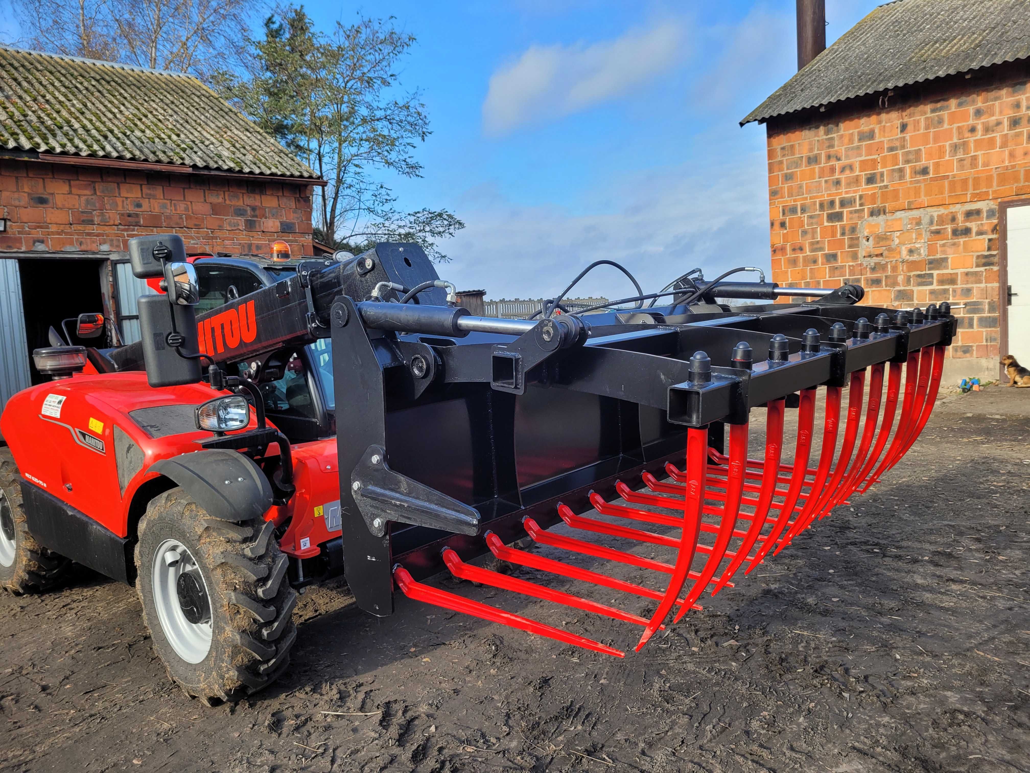 Krokodyl do gnoju obornika do tura ciągnika ładowarki MANITOU JCB NOWY