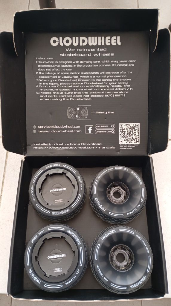 Rodas para skate eléctrico Cloud Wheel 120
