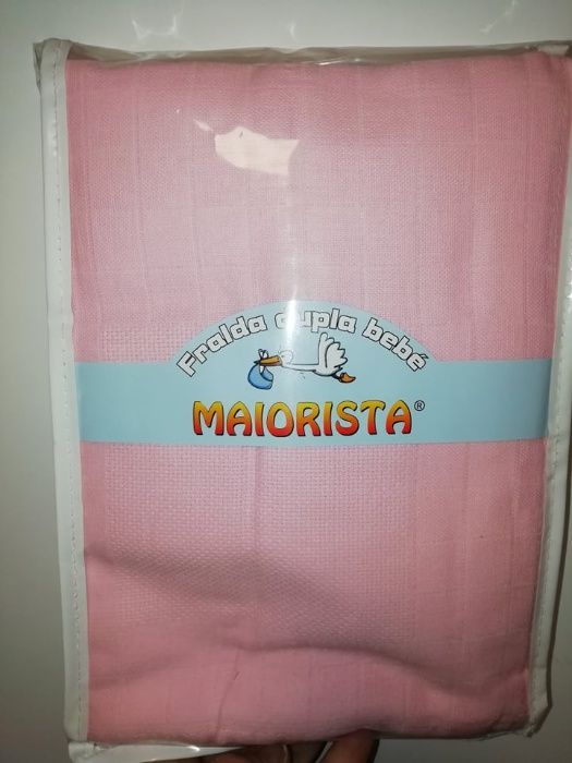 Fraldas especiais para bordar de bebe Azul ou Rosa Maiorista