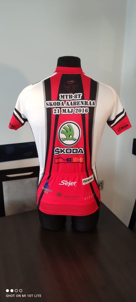 Koszulka kolarska Pista Team Skoda fajna na rower rowerowa