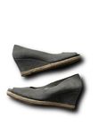 Obuwie damskie buty espadryle Zanon & Zago Shoes 40 szare koturn zamsz