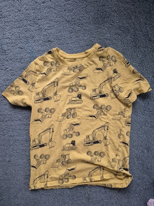 Bluzka z koparką zestaw, t-shirt 140