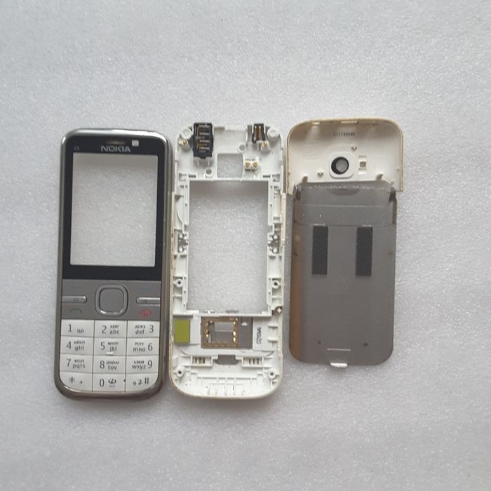 Корпус телефонаNOKIA С 5-00, белый б/у, заводской оригинал