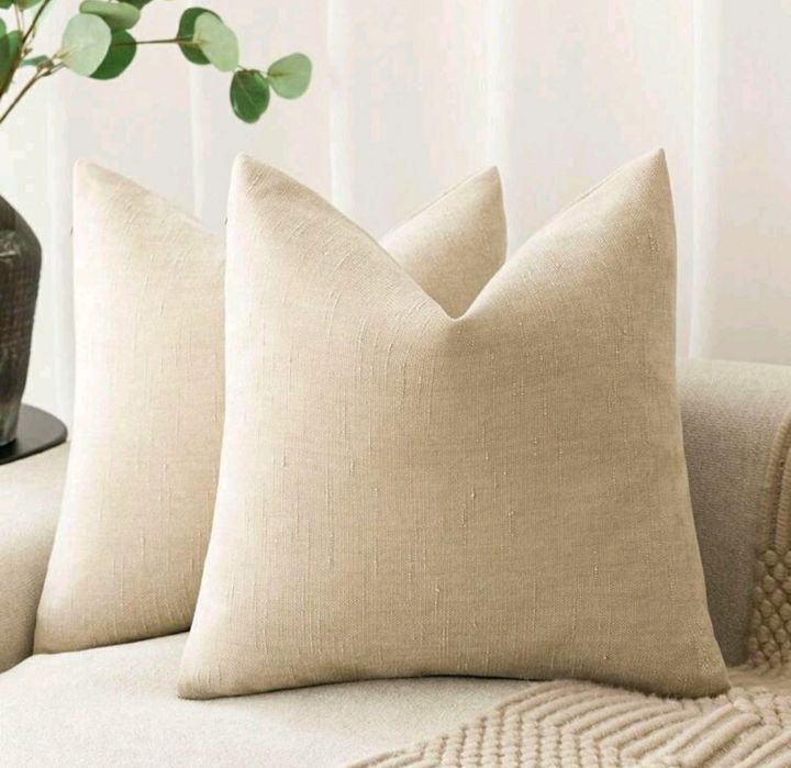 2 Capas de almofada bege NOVAS