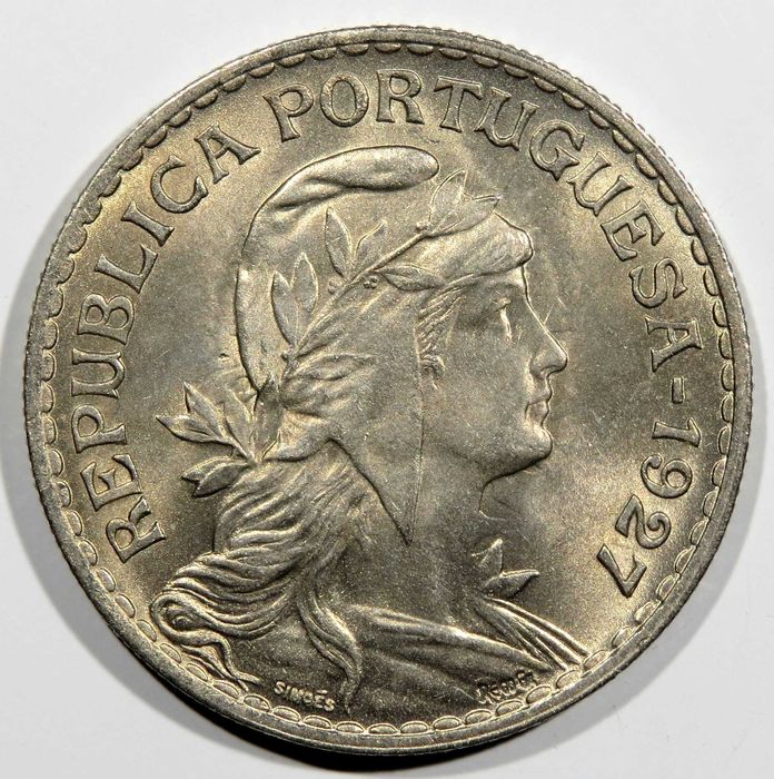 Republica Portuguesa - 1 Escudo 1927 Soberba Excelente exemplar 95€