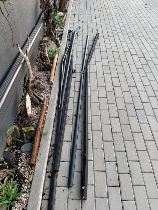 Pérgola desmanchada e amolada