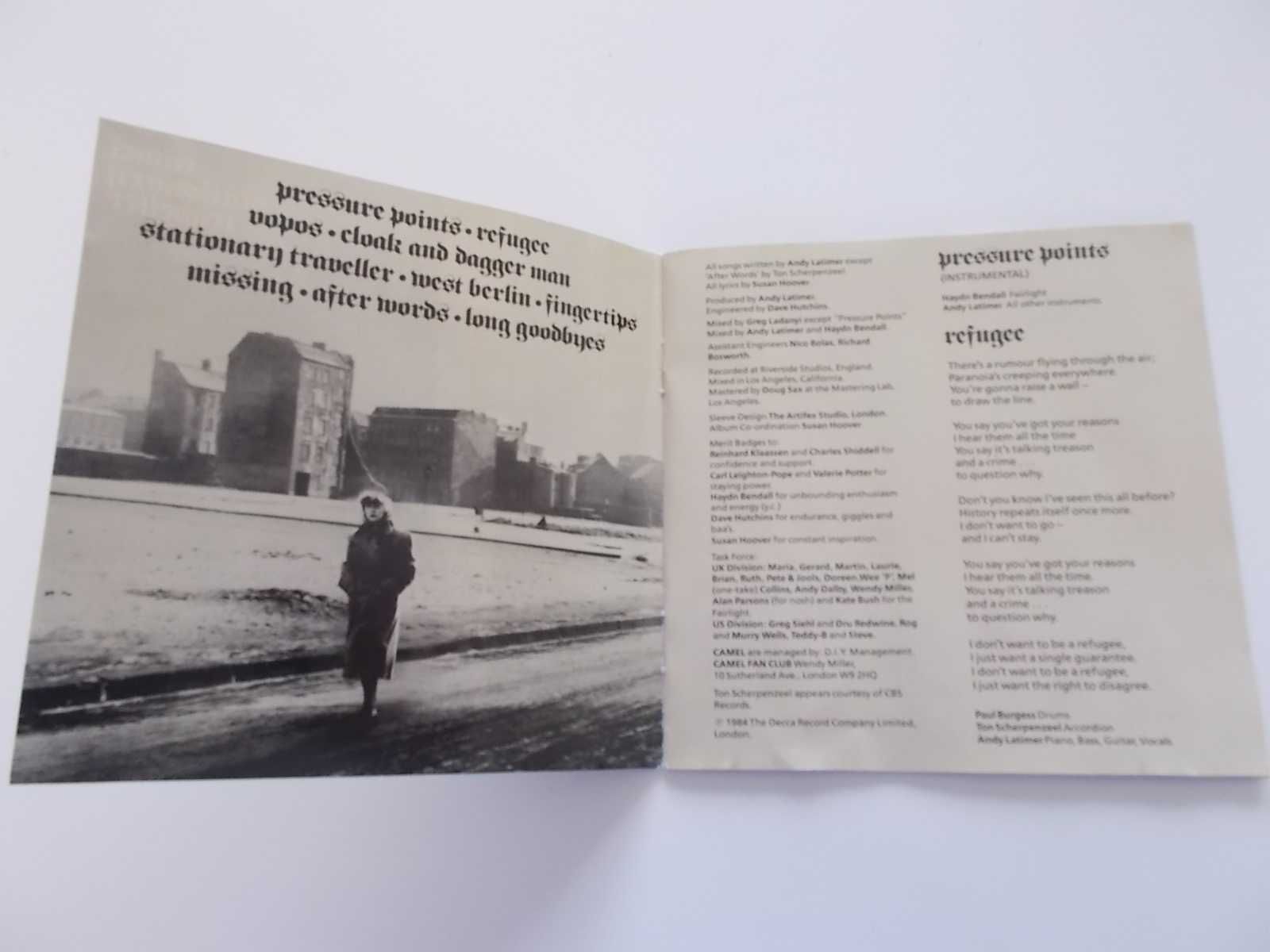 Camel 'Stationary traveller' oryginalna książeczka do cd