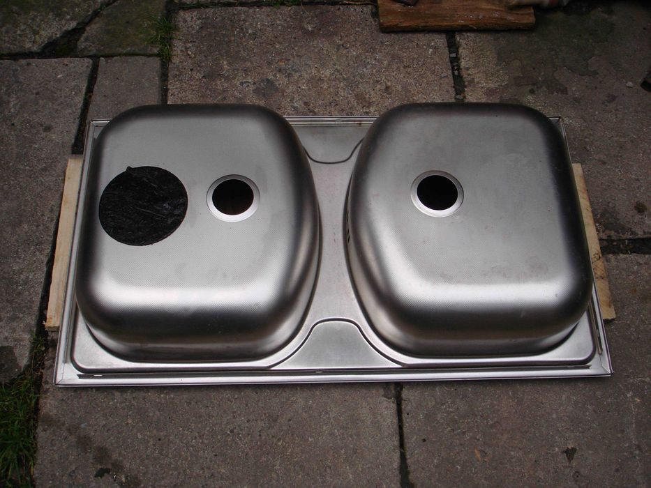Zlewozmywak , zlew kuchenny podwójny