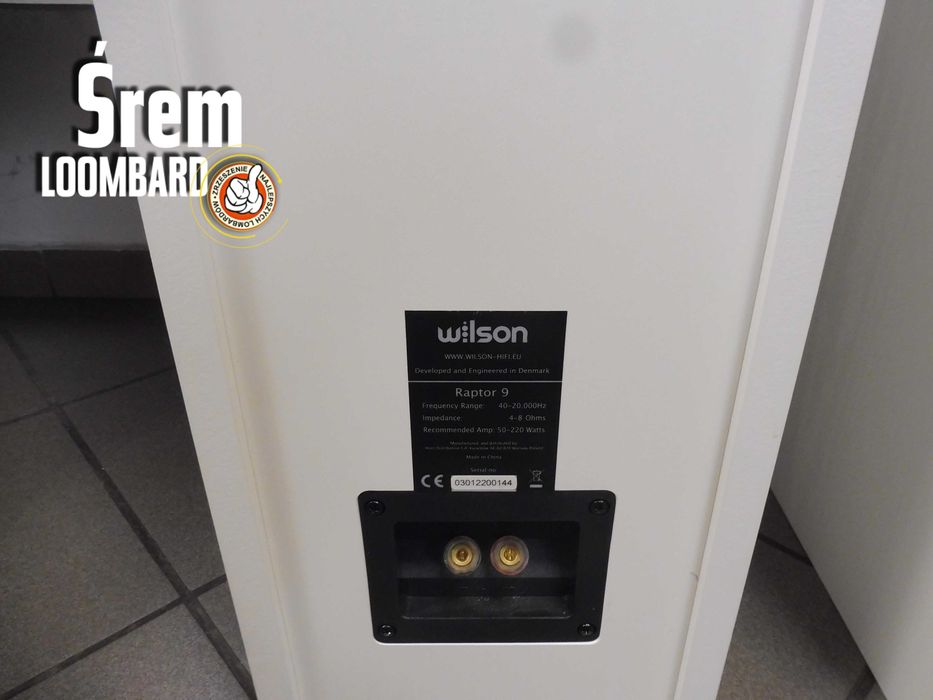 Głośniki/Kolumny Wilson Raport 9, Kable, Bdb Stan!