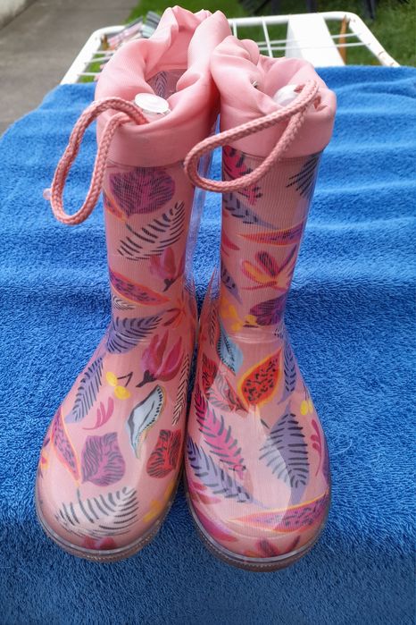 Kalosze dziewczęce Coccodrillo 28 świecące podeszwy