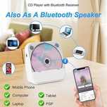 Przenośny odtwarzacz CD do domu  Lehwey Mały odtwarzacz CD Bluetooth