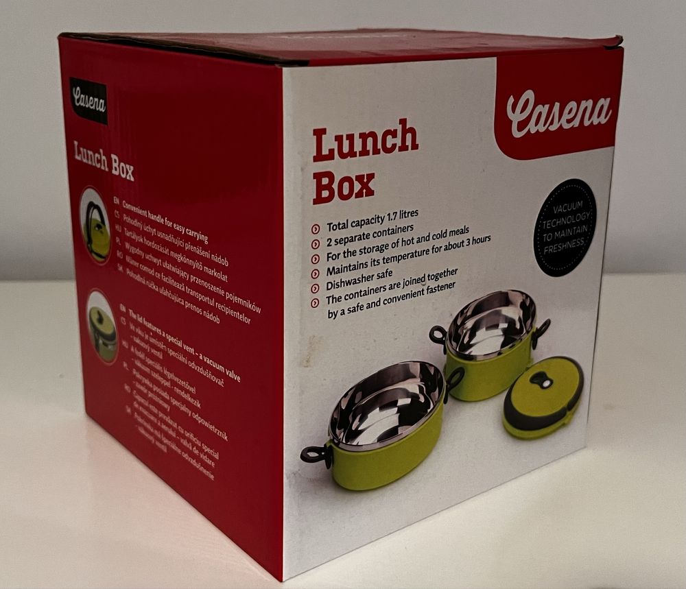 Zestaw lunchowy lunch box nowy Casena 1,7l na obiad