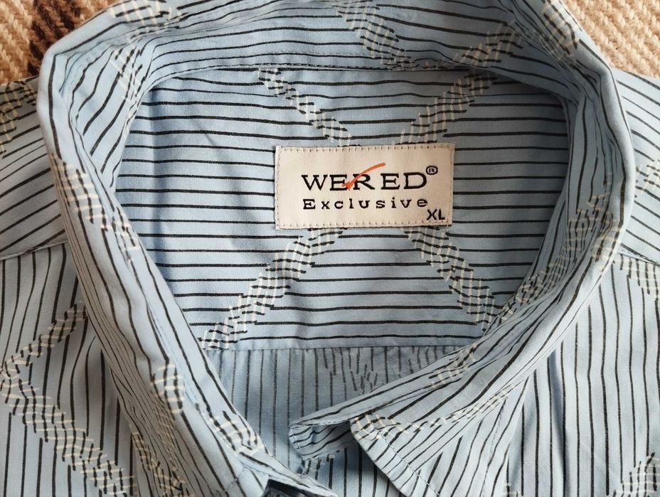 Чоловіча сорочка на короткий рукав нова, сорочка з принтом