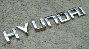 Z695 Letras Emblema Símbolo Traseiro Mala Hyundai 140mm