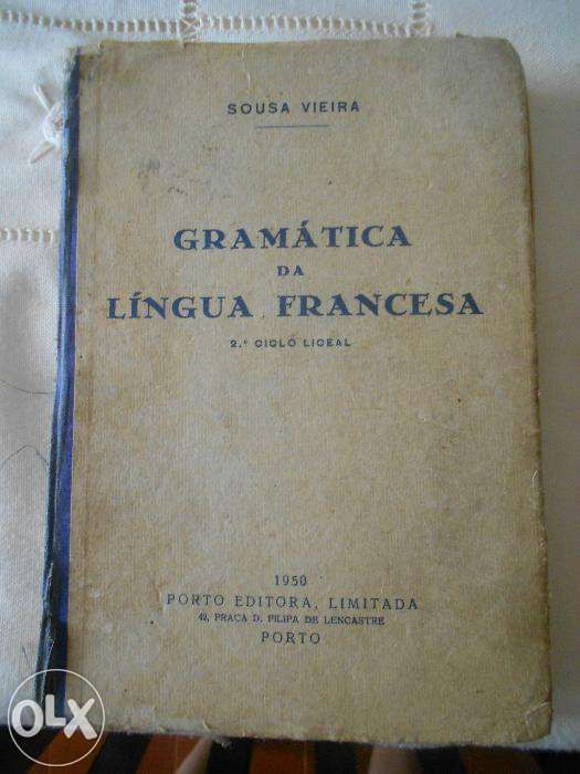 Livro de Gramática Francesa Antigo