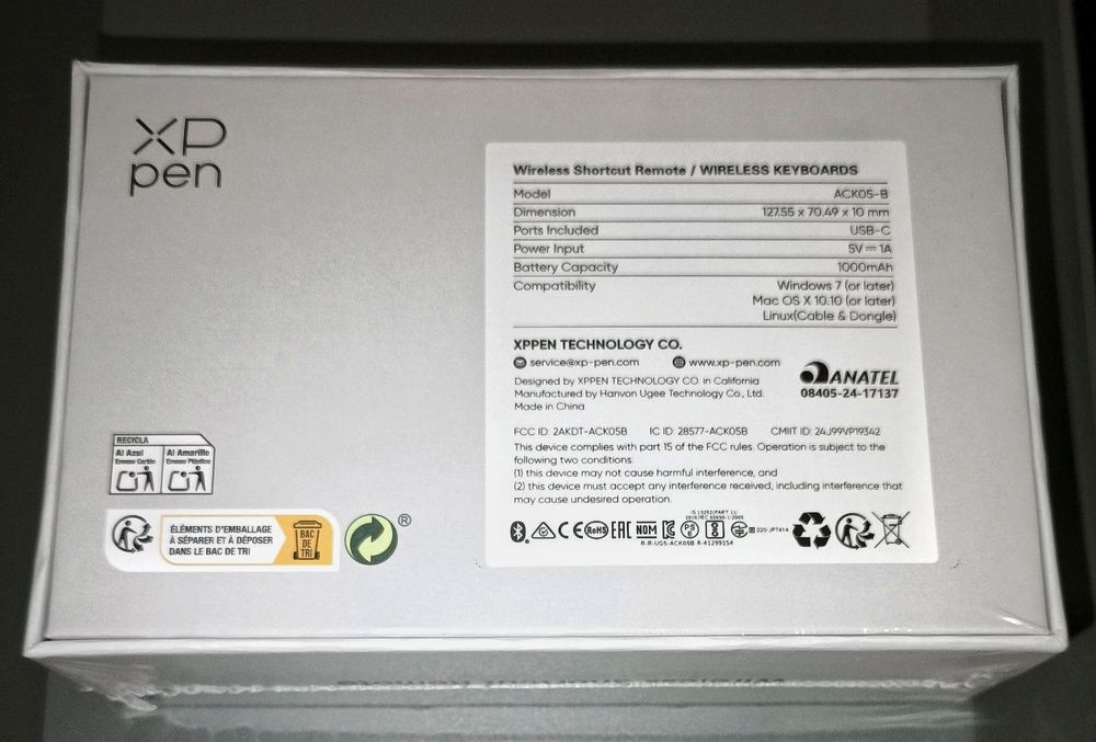 XPPen Wireless Shortcut Remote (ACK05)