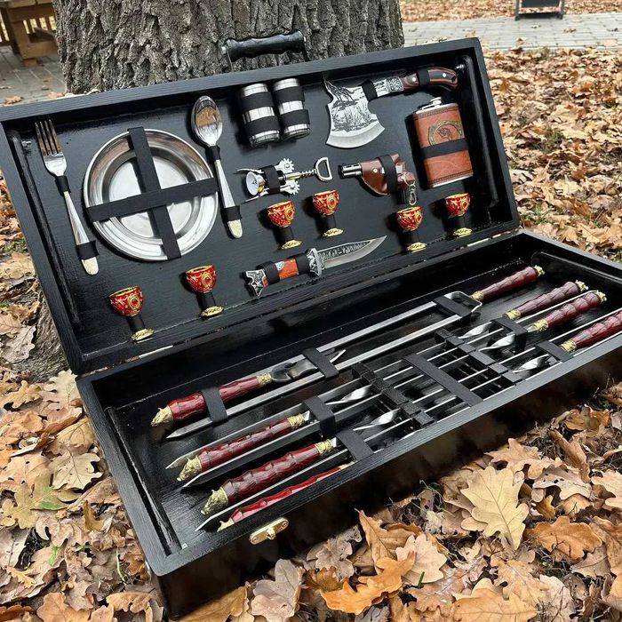 Набр шампурів в кейсі ПАН / подарунок для чоловіка  Лімітований!