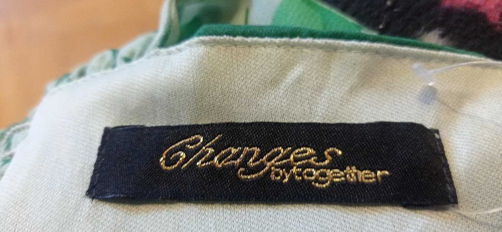 Bluzka , tunika letnia zielono biała Changes by Together r.16