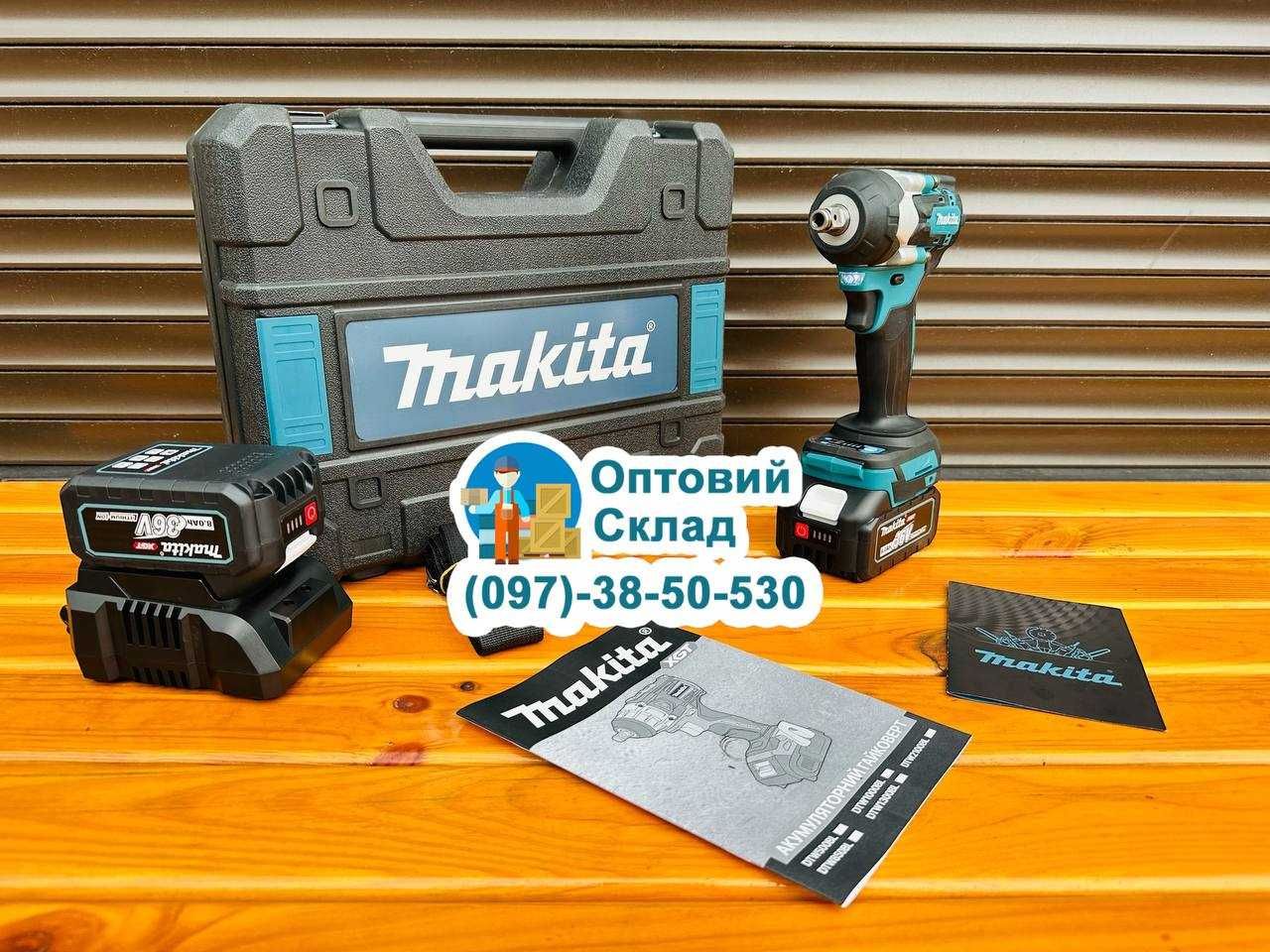 Гайковерт Makita DTW500XGT Ударний Акумуляторний З набором Інструменту